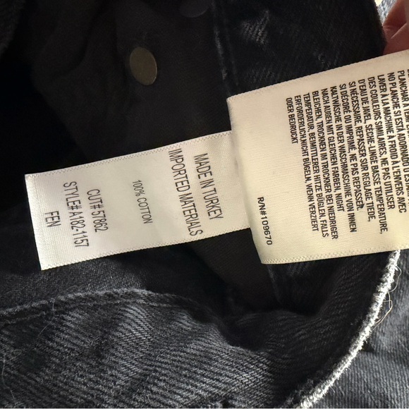 AGOLDE Fen High Rise Relaxed Taper in Shambles Denim Jean Size 26 - Picture 8 of 8